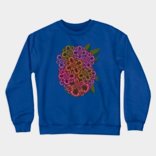 Tissue Paper Flower Bouquet Crewneck Sweatshirt